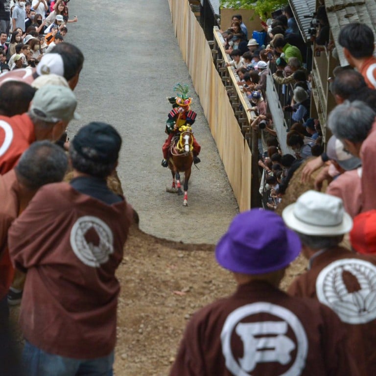 “Ageuma Shinji” (or Rising Horse) festival in the city of Kuwana. Photo: Twitter/@kuwana_City