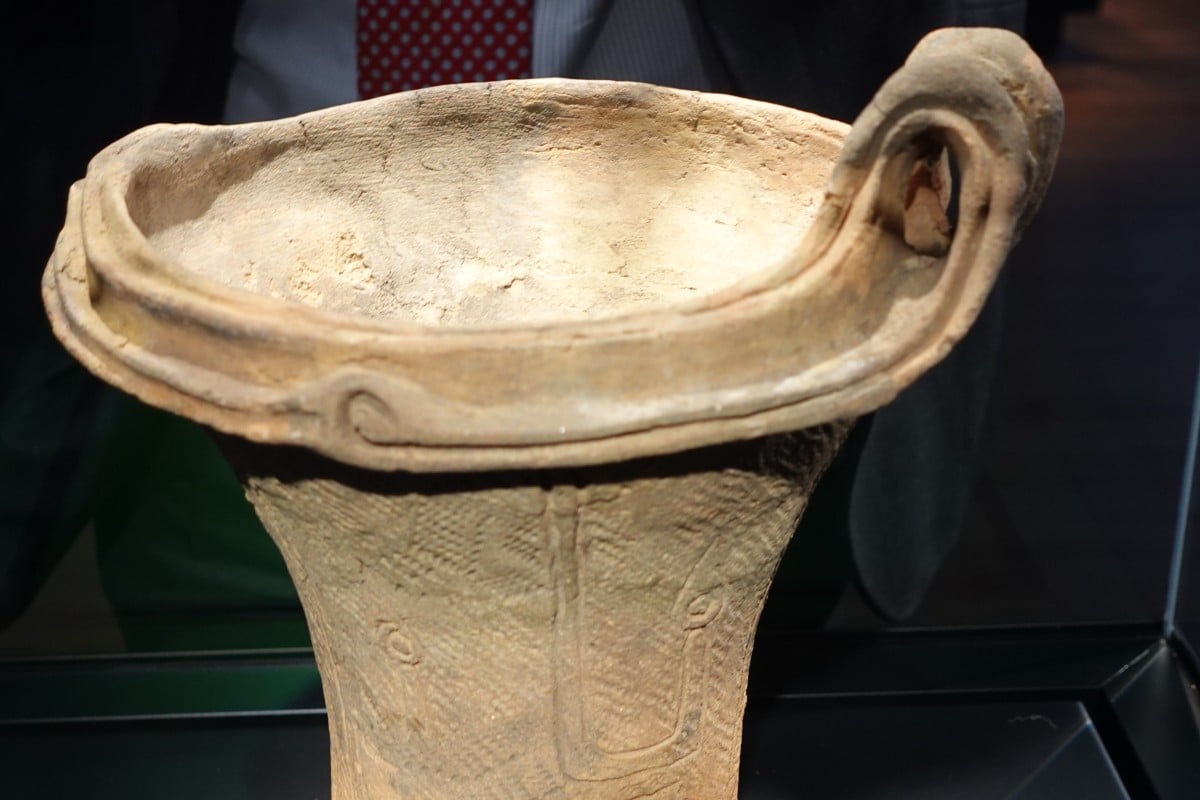 The Bridge collection in Porto’s World of Wine district exhibits 2,000 cups spanning 9,000 years – including this terracotta drinking vessel from Japan, the oldest in the collection. Photo: Chris Dwyer