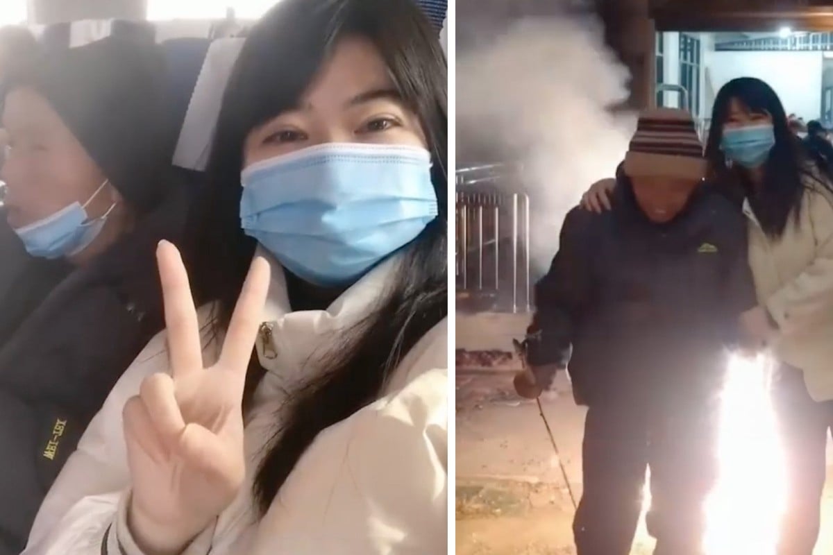 The moving story of a woman in China who was left for dead on a road when she was just four days old and the man who saved her and became her father has touched millions of people on mainland social media. Photo: SCMP composite/CCTV