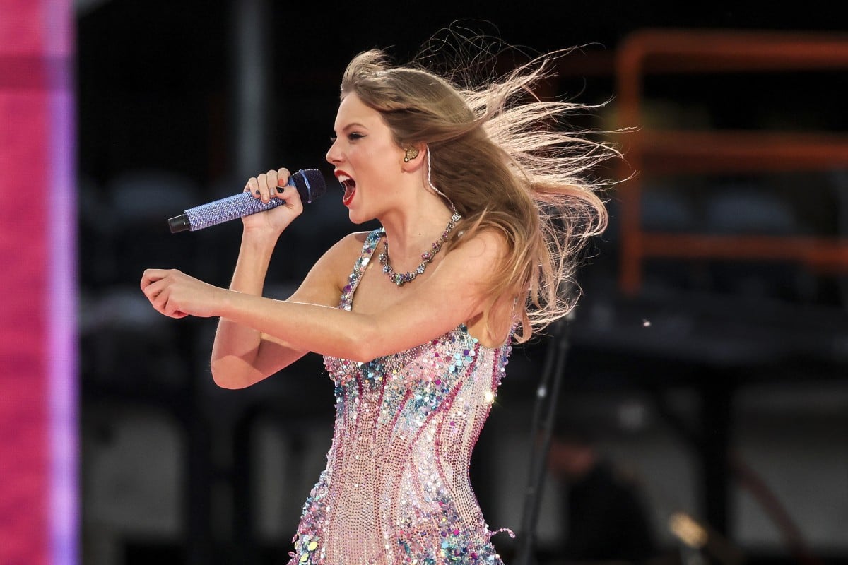 Taylor Swift performs during her Eras Tour in Chicago on June 2. The US singer-songwriter has made Singapore her only Southeast Asian stop for the tour in 2024. Photo: Chicago Tribune/TNS